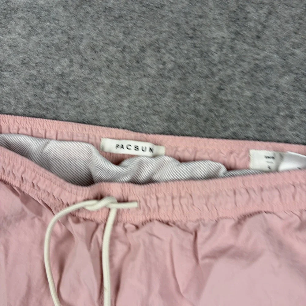 PacSun Swim Trunks Mens Large Pink Los Angeles‎ Graphic Mesh Lined Board Shorts